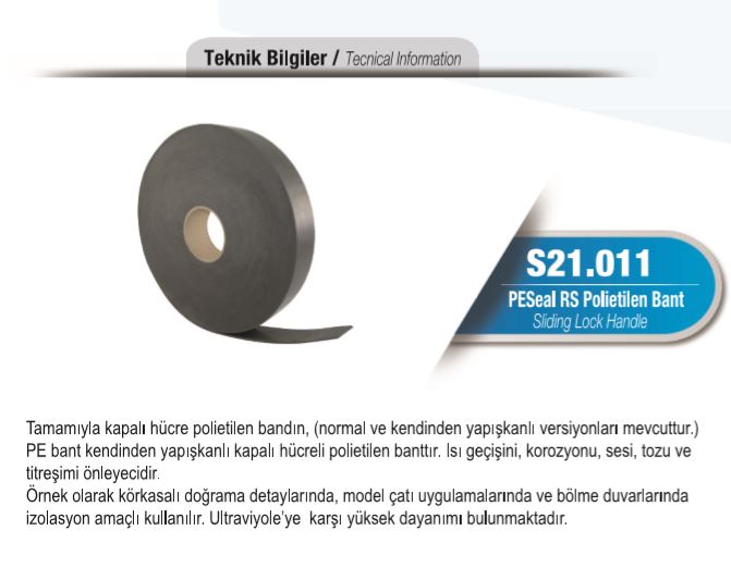 S21.011 PESeal RS Polietilen Bant