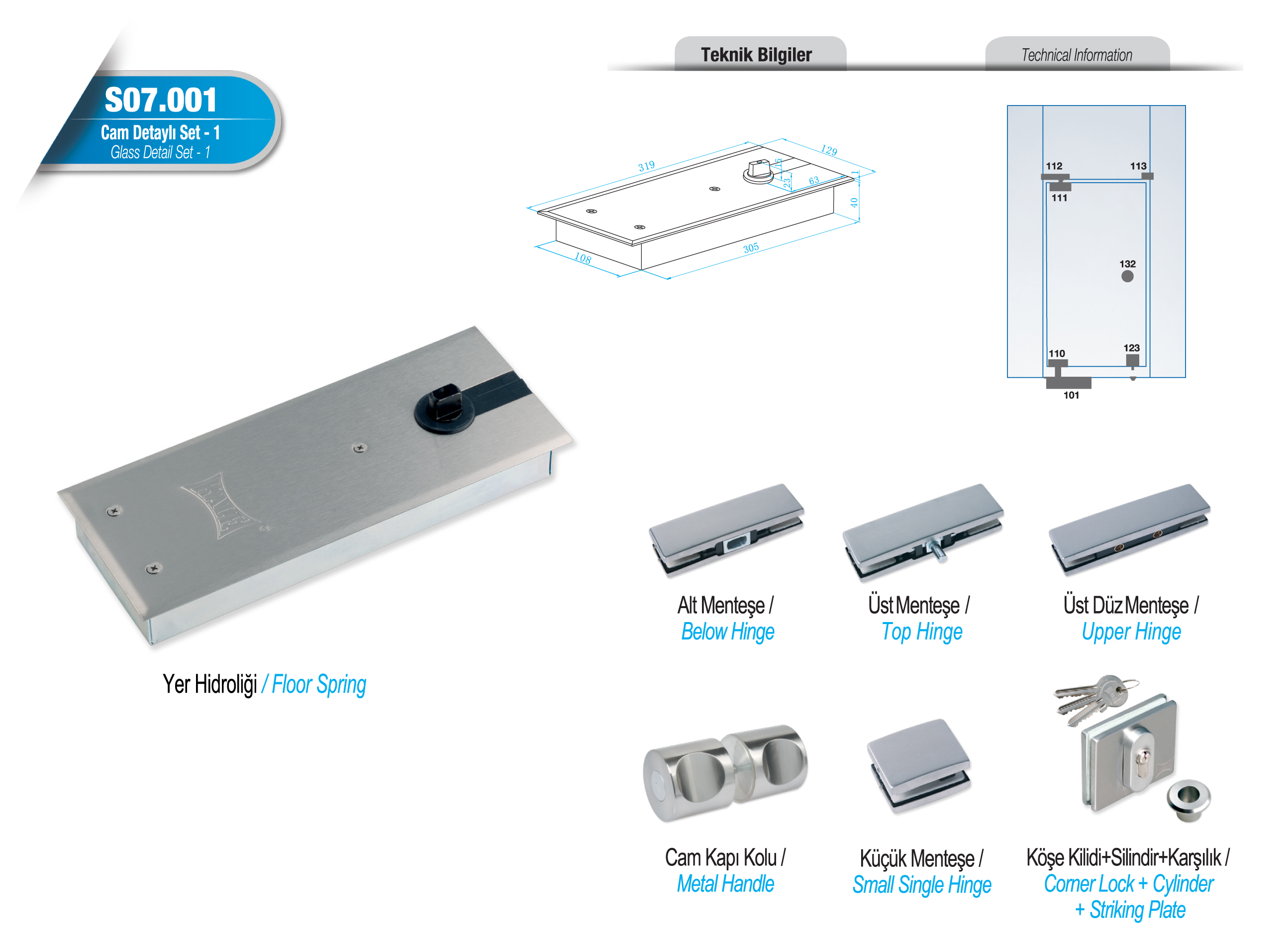 S07.001 Cam Detaylı Set - 1