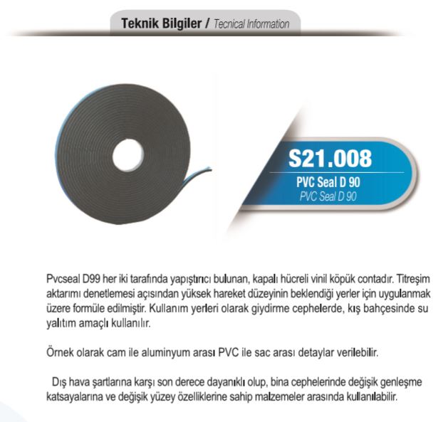S21.008 PVC Seal D 90